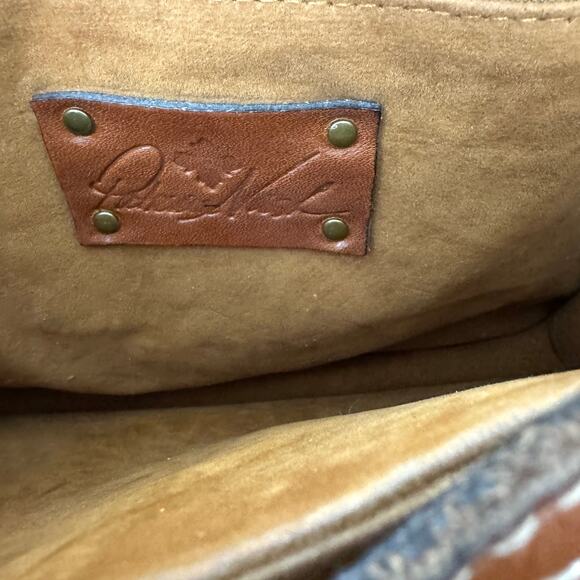 Patricia Nash Womens Van Sannio Trifold Cluth Crossbody Bag Leather Floral Red - Picture 9 of 13